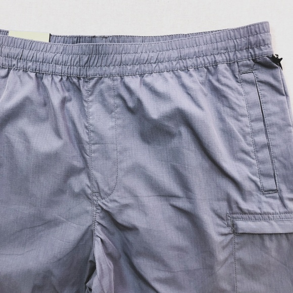 Grey Tech Drawstring Slim Fashion Short S L - Picture 5 of 8